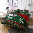 thumbnail image 1 of MAWCLOS Coverlet Set Printed Quilt Sets 3 Pieces Christmas Microfiber Bedspread Lightweight Comforter Breathable Ultra Soft With 2 Pillowcases Style A Queen, 1 of 3