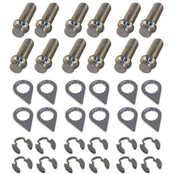 Stage 8 8931 Locking Header Bolts 3/8-16 in - 1.000 Long - 12 Point - Set of 12