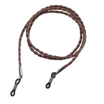 Ortofally Eyeglasses Holder Strap Cord Leather Eyeglasses String Holder Chain Necklace Glasses Cord Lanyard Eyeglass Retainer for Men Women Kids(Brown)