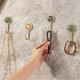 thumbnail image 3 of Heavy Duty Adhesive Hooks, 4Pcs Wall Mount Hangers Hanging Coat Hooks Decorative Towel Hangers for K, 3 of 5
