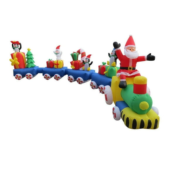 Inflables Holiday Time De Diseño Tren Navideño 6 m Largo