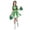 Green, variant on Trendfront Girls Cheerleader Graphic Print Outfit Set Crew Neck Sleeveless Top Summer 3 Piece Everyday Fashion Casual Kids Wear 2T-7T Clothes Set