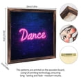 thumbnail image 2 of Neon Dance Signage Wooden Sign Wall Plaque - Vintage Art Decoration, Wall Decoration - Ideal Gift For Home Decoration, Living Room, Bathroom, Bedroom, Garden, Dining, Bar, Cafe, Festival Party Deco, 2 of 7
