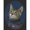 thumbnail image 2 of Women's Star Trek: The Next Generation Officer Wesley Crusher Cat  Graphic Tee Black Large, 2 of 4