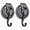 Gun Silver, variant on Heavy Duty Vacuum Suction Cup Hooks (2Pack) for Shower,Glass Window,Kitchen&Bathroom&Restroom Organization,Black.