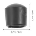 thumbnail image 2 of NIAIZEK Foosball End Caps Black PVC Protective Covers for Machine Rods 8Pcs, 2 of 7