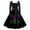 Black, variant on WTOBBY Women's Fashionable Retro Long-Sleeved Square-Neck Halloween Printed Evening Dress - Elegant and Glamorous Gown for Formal Events,Black L