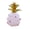 D, variant on KGJQ Hand Blown Glass Pineapple Figurine Collectible Mini Fruit Ornaments Faux Crystal Pineapple Sculpture for Crafts Home Kitchen Decor