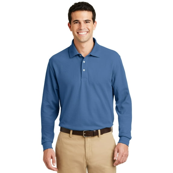 Long Sleeve EZCotton Pique Polo