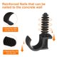 thumbnail image 4 of 50 ganchos en J de media abrazadera negros, clips de cable de abrazadera Pex de plástico de 5/8 "(16 mm), clips de cable Ethernet para tubería, soporte de tubería, cable de fijación, 4 of 5