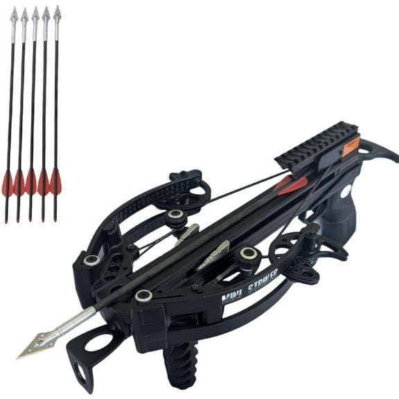 125lbs Mini Striker Fastest Forward Limb Pistol Crossbow with 5 hunting bolt pack