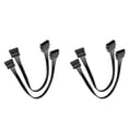 thumbnail image 1 of Molex IDE 4 Pin Male to 15 Pin Female SATA Converter Adapter Cable Hard Drive HDD SSD Extension Cable,4 Pack, 1 of 6