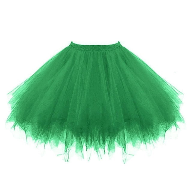 Fun Tutu Tulle Skirt For Women – Elastic Waist, Perfect For Dance, Cosplay, Parties & More