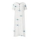 thumbnail image 3 of WILLBEST Vestido Largo Casual Para Mujer, Informal, Con Cuello En V, Abotonado, Estampado, Elegante Y Cómodo. 890, 3 of 3