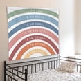 thumbnail image 4 of Boho Rainbow Inspirational Tapestry, I Am Kind Daily Affirmation Tapestry Wall Hanging, Motivational Positive Quotes Wall Blanket Decor for Home Bedroom Living Room Office, 50x60 Inch, 4 of 6