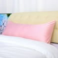 thumbnail image 2 of Unique Bargains Silky Satin Body Pillow Cover Case, 20" x 72", Pink, 2 of 2