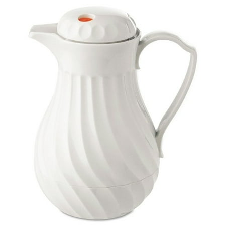 

New Hormel Poly Lined Carafe Swirl Design 64oz Capacity White Each