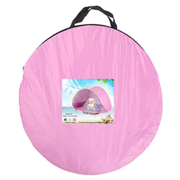 Carpa de playa para bebés, carpa de piscina para bebés de playa al aire libre impermeable emergente (rosa) Likrtyny Para Estrenar