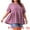 Purple, variant on Women's Plus Babydoll Crew Neck Short Sleeve Flowy Blouse 2X Greyish Green