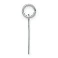 thumbnail image 2 of 14k White Gold Plain .035 Gauge Circular Engravable Disc Charm, 2 of 2
