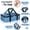 Azure, variant on Insulated Casserole Carrier, Portable Casserole Carrier for Hot or Cold Food Lunch Tote Warmer or Cooler Bag, Lasagna Lunch Bag for Potluck Parties