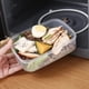 thumbnail image 4 of Caja para mantener la frescura en el refrigerador | Pequeño recipiente rectangular de plástico para guardar almuerzos | Recipiente hermético con tapa | Organizador de cocina transparente, duradero y, 4 of 9