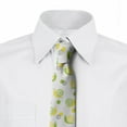thumbnail image 3 of Necktie, Lemon Slices Fresh Citrus, 3.7", Lime Green Yellow White, by Ambesonne, 3 of 4