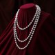 thumbnail image 3 of WORGEOUS Tinksky 1.5m Fashion Faux Pearls Collar Collar de perlas largas para mujeres Fiesta de disfraces (blanco), 3 of 7
