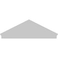 thumbnail image 5 of Ekena Millwork 72"W x 24-7/8"H x 2-3/4"P (Pitch 6/12) Peaked Cap 3 Spoke Architectural Grade PVC Combination Pediment, 5 of 8