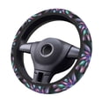 thumbnail image 4 of Gaeub Colored Abstract Breathable Stretch Elastic Steering Wheel Cover, Cool in Summer and Warm in Winter, Universal 15 inch, 4 of 8
