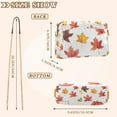 thumbnail image 4 of FORMRS Women Crossbody Purse with Chain Strap Vegan Leather Shoulder Handbag, White Autumn Leaves, 4 of 7
