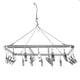thumbnail image 1 of Tendedero De Ropa, Colgador De Ropa Resistente A La Corrosión Aleación De Aluminio Con 26 Clips De Resorte Para Exteriores Para Dormitorio Para Balcón ANGGREK Socks Hanger, 1 of 8