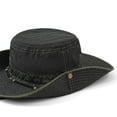 thumbnail image 6 of Xfvqtps Sun Hats for Men Vintage Distressed Breathable Bucket Hat Foldable Packable Sun Protection Summer Fishing Hat, 6 of 7