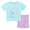 Aqua Splash, variant on Baby Girls Graphic Tee and Bike Shorts Set, 2-Piece, Sizes 0/3M-6/9M