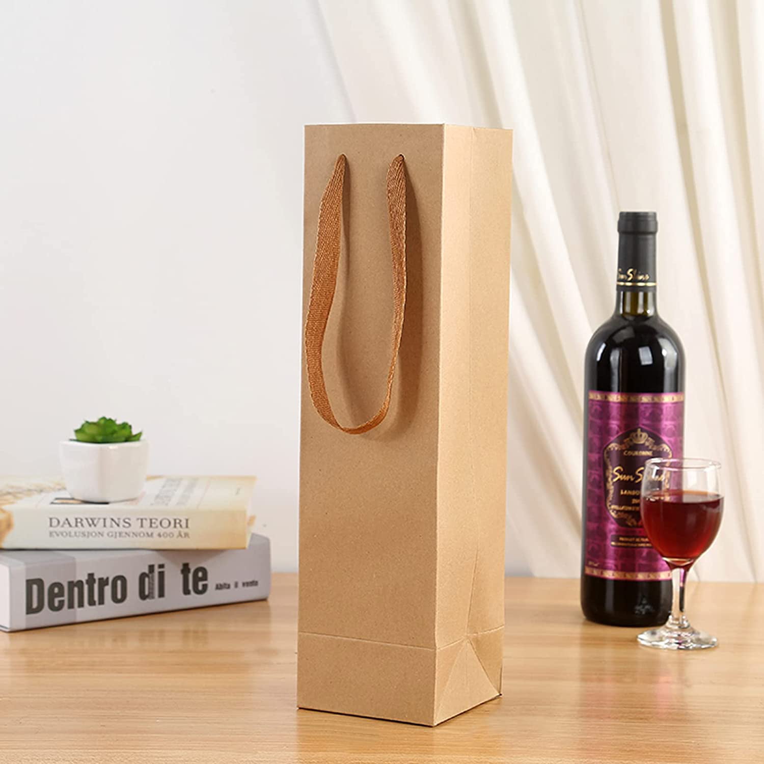 Wine & Gift Bottle Paper Carry Bags with Printed Design Multicolored at Rs  18/piece | Wine Bags in New Delhi | ID: 24305088048