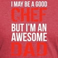 thumbnail image 3 of CafePress - Awesome Chef Dad Fun T Shirt - Mens Tri-blend T-Shirt, 3 of 4