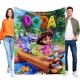 thumbnail image 1 of Dora-South Park anti-pilling, suave, ligera, esponjosa y acogedora de lujo para hogar y cocina – Perfecta para niños y adultos,100X130cm, 1 of 6