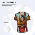 thumbnail image 3 of KLL Meditating French Bulldog for Men's Baseball Shirts,Short Sleeve Casual Shirts Button Down Shirt for Men Beach Summer Wedding Shirt-Medium, 3 of 7