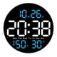 thumbnail image 2 of RKSTN Electronic clock Round Clock Multi-function Remote Control Clock Living Room Wall Clock Home Decoration Digital Electronic Clock Silent Clock Color Screen Clock, 2 of 9