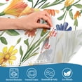 thumbnail image 3 of Yayeee Kitchen Curtains Tier Pair Light Filtering 27"x36" Rod Pocket Short Cafe Window Panel, Watercolor Wildflowers Pattern, 3 of 7