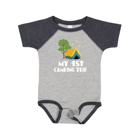 

Inktastic My 1st Camping Trip Boys or Girls Baby Bodysuit