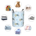 thumbnail image 4 of Fotbe Cartoon Turtle Cesto de Ropa con Asas, Cesto Impermeable de Gran Capacidad, Bolsa de Lavado para Dormitorio, Cesto de Ropa con Ruedas y Asas-Medium, 4 of 6