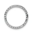 thumbnail image 3 of 14k White Gold Lab Grown Diamond Round Frame Circle Chain Slide Pendant 1/2 Ct., 3 of 3