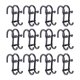 thumbnail image 1 of 12 ganchos para toallas para colgar sobre la puerta, soporte multiusos para toallas ducha, ganchos para para puertas vidrio sin . Negro, 1 of 8