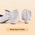 thumbnail image 4 of Zapatos de vestir PANDANINJIA Molly Mary Jane Tacones para niñas, 4 of 6