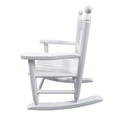 thumbnail image 3 of Tcbosik Kids Rocking Chair Wood Child's Porch Rocker Indoor Outdoor Youth Rocking Chairs in White Finish for Little Boys Girls Bedroom Nursery Room, 3 of 10