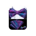 thumbnail image 1 of Corbatín Barry.Wang Fucsia y Azul Pavo Real Mezcla de Seda para Hombre, 1 of 6