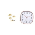 thumbnail image 1 of Estatua de figura,Estatuas de hojas y flores de metal,esculturas decorativas,Figuras decorativas para el hogar,para estante,mesa o vitrina.,Reloj de pared,Reloj de pared digital grande y, 1 of 8