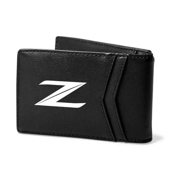 Nissan 370Z Z Logo Black PU Leather Slim RFID Resistant Bi-fold Men Wallet