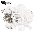thumbnail image 4 of 20/50Pcs Mirror Wall Hanging Fixing Kit Frameless Plastic Wall Mounting Clips D 50Pcs, 4 of 10
